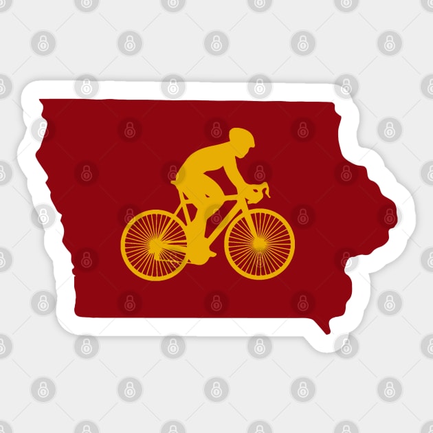 Iowa Bike IA Sticker by mindofstate